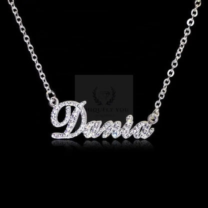 CZ Custom Name Pendant with Necklace - Uniquely You Online