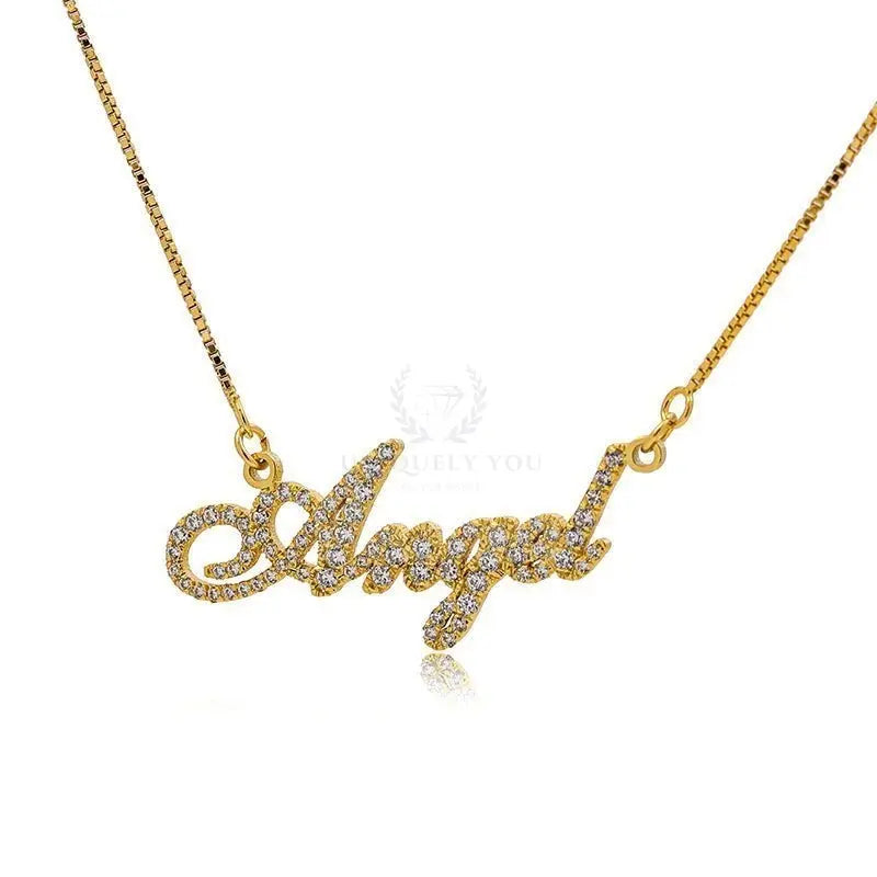 CZ Custom Name Pendant with Necklace - Uniquely You Online