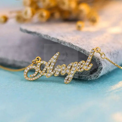 CZ Custom Name Pendant with Necklace - Uniquely You Online