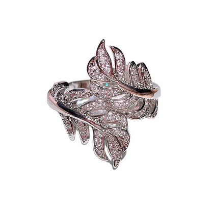 CZ Feather Ring - Uniquely You Online