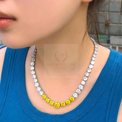 CZ Graduating Tennis Necklace - Uniquely You Online