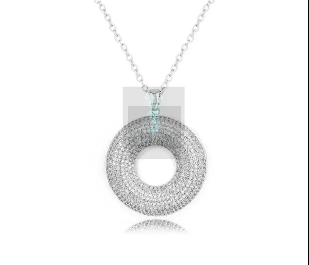 CZ Infinite Circle Pendant  Uniquely You Online