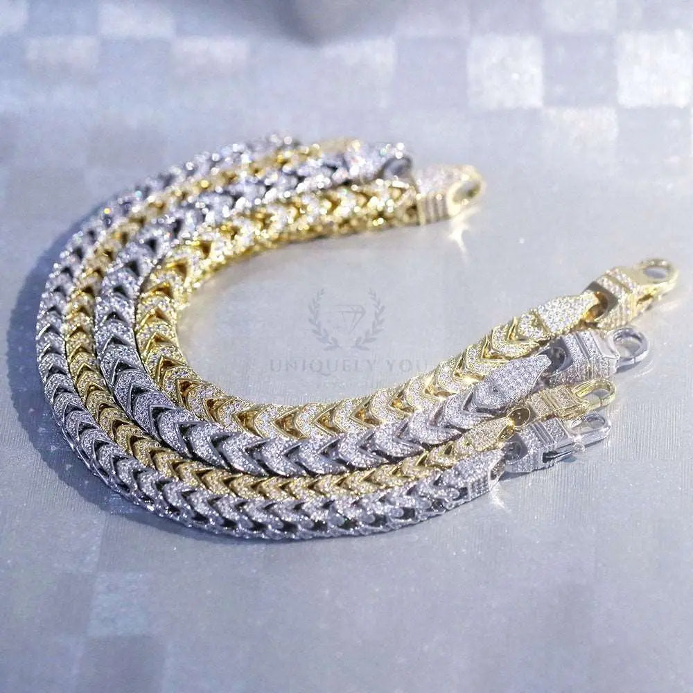 CZ Pointed Cuban link Chain and Bracelet - Uniquely You Online