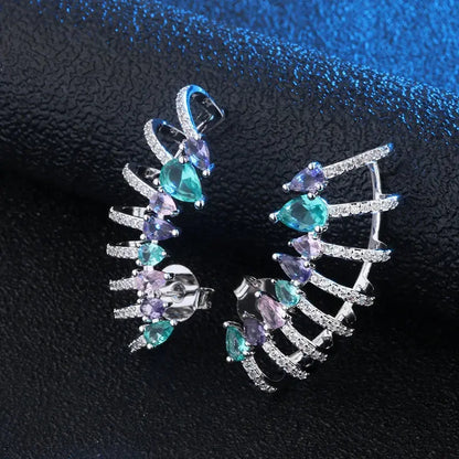 CZ Spine Gemstone Ear Cuff