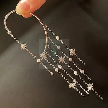 CZ Star Tassel Ear Cuff - Uniquely You Online