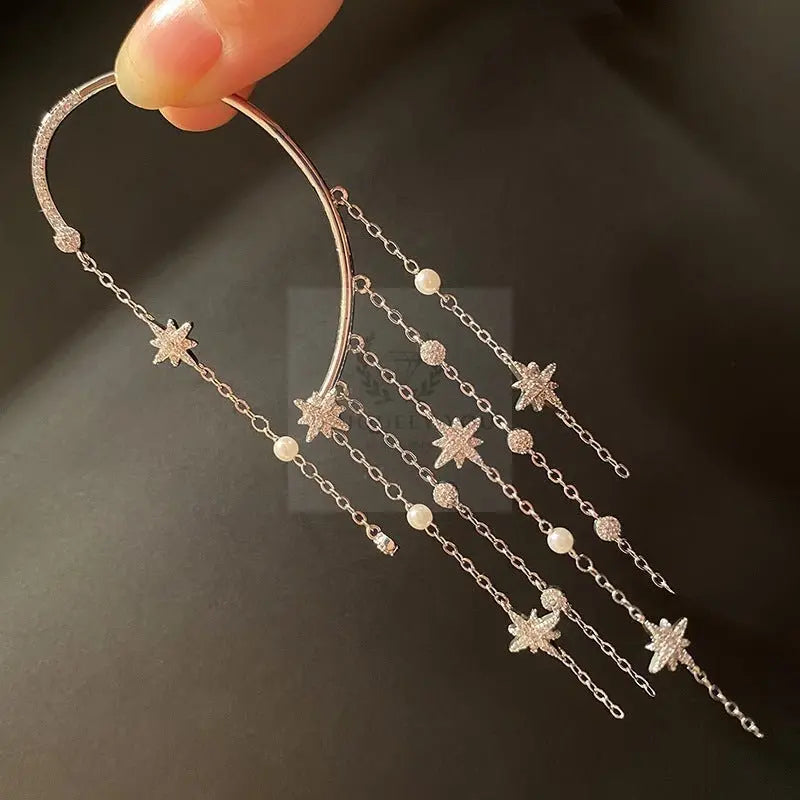 CZ Star Tassel Ear Cuff - Uniquely You Online