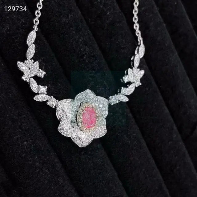 Camellia Pink Diamond Necklace  Uniquely You Online