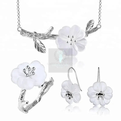 Cherry Flower in the Rain Jewelry Set - Uniquely You Online