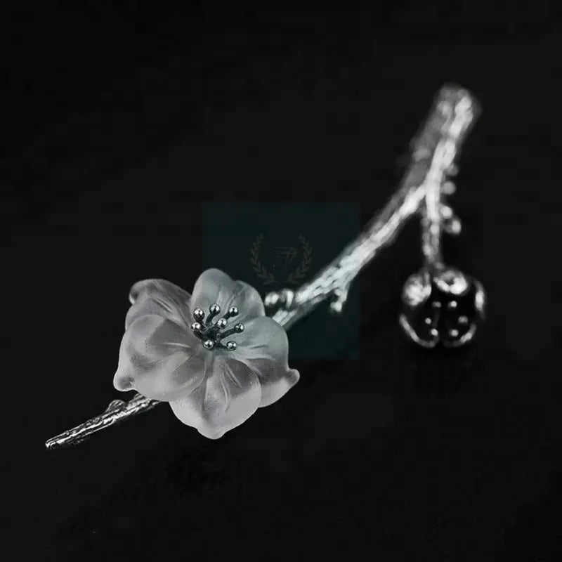 Cherry Sakura Crystal Flower Brooch - Uniquely You Online
