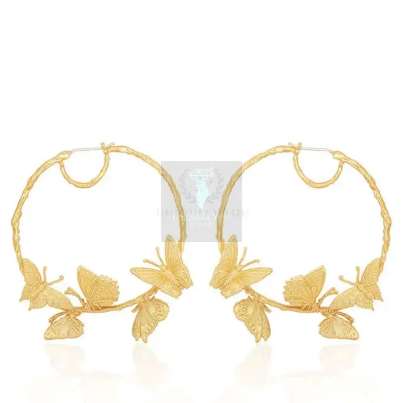 Circle Butterfly Earrings - Uniquely You Online