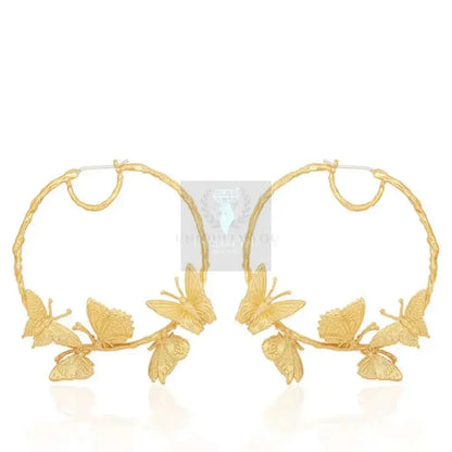 Circle Butterfly Earrings - Uniquely You Online