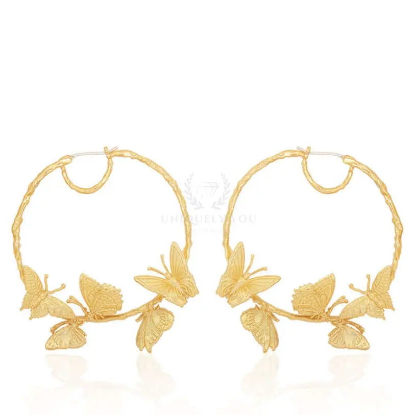 Circle Butterfly Earrings - Uniquely You Online