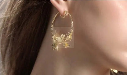 Circle Butterfly Earrings - Uniquely You Online