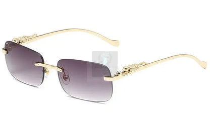 Classic Frameless Square Leopard Sunglasses - Uniquely You Online