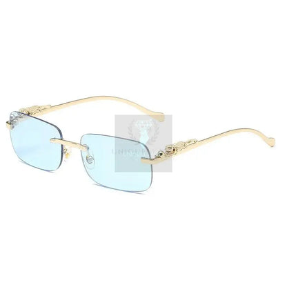 Classic Frameless Square Leopard Sunglasses - Uniquely You Online