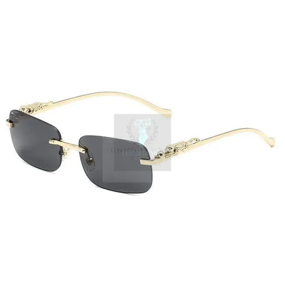 Classic Frameless Square Leopard Sunglasses - Uniquely You Online