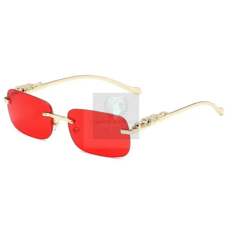 Classic Frameless Square Leopard Sunglasses - Uniquely You Online