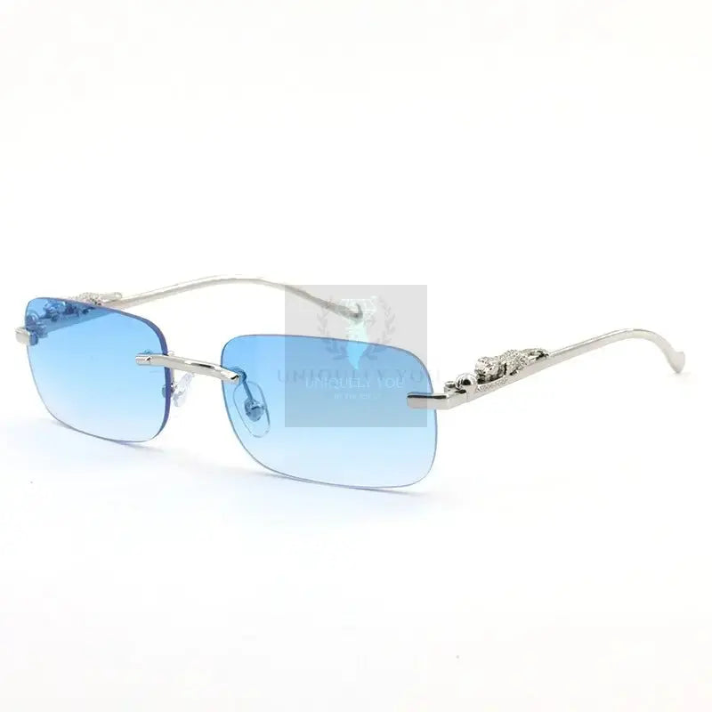 Classic Frameless Square Leopard Sunglasses - Uniquely You Online