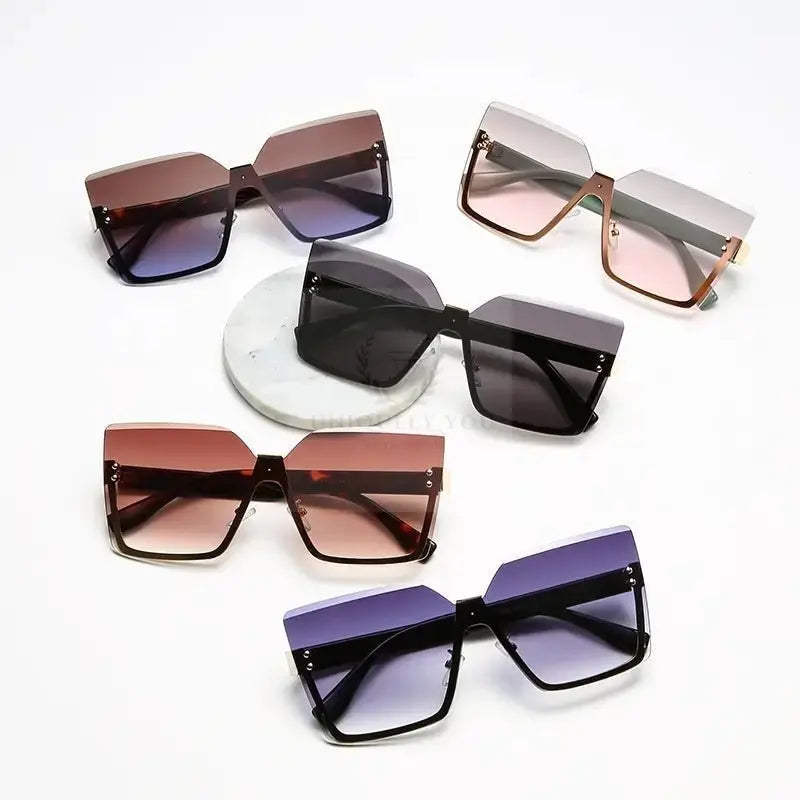 Classy Lady Oversized Rimless Shades - Uniquely You Online