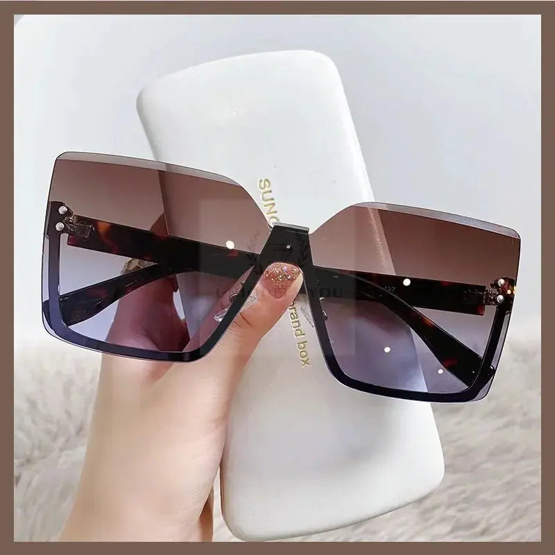 Classy Lady Oversized Rimless Shades - Uniquely You Online