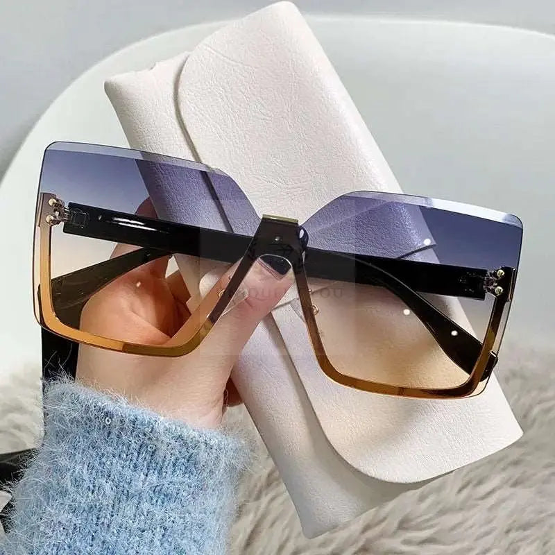 Classy Lady Oversized Rimless Shades - Uniquely You Online