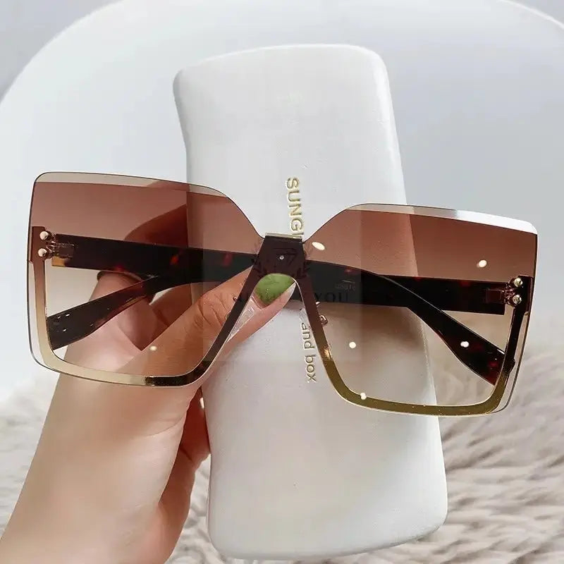 Classy Lady Oversized Rimless Shades - Uniquely You Online