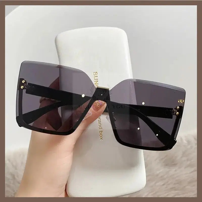 Classy Lady Oversized Rimless Shades - Uniquely You Online