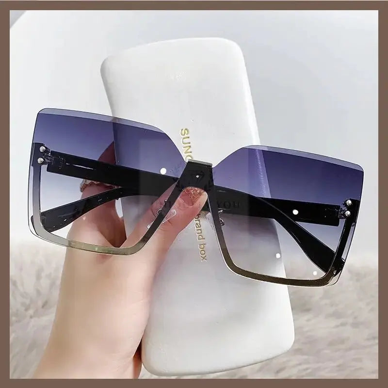 Classy Lady Oversized Rimless Shades - Uniquely You Online