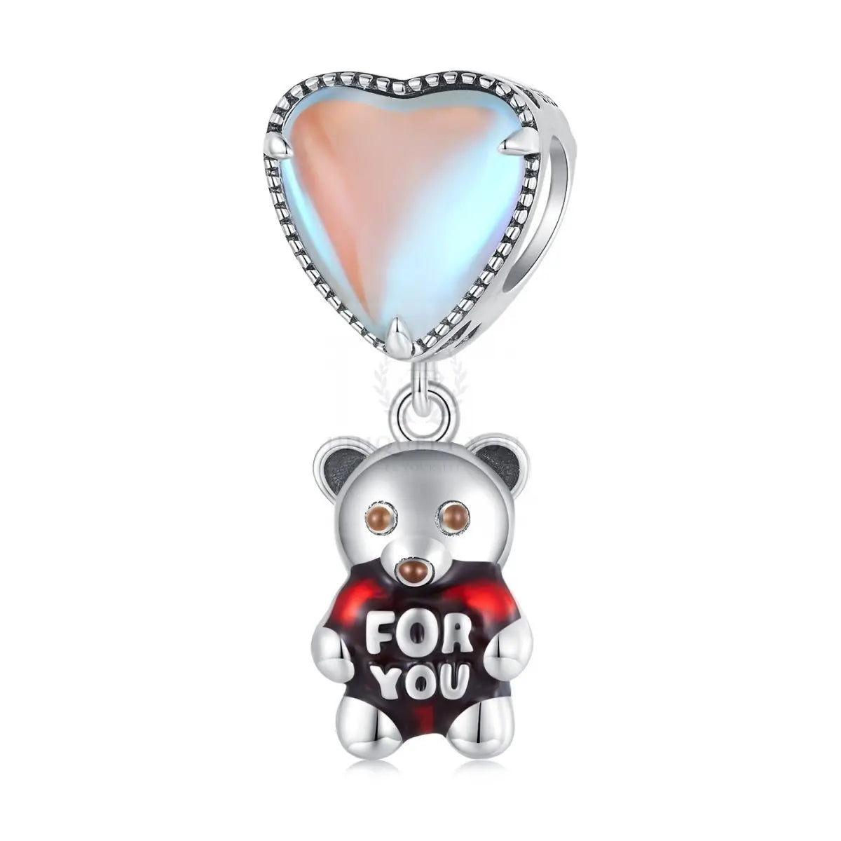 Clover, Balloon Bear, Heart Charms