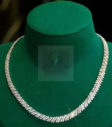 Cluster Baguette Diamond Necklace - Uniquely You Online