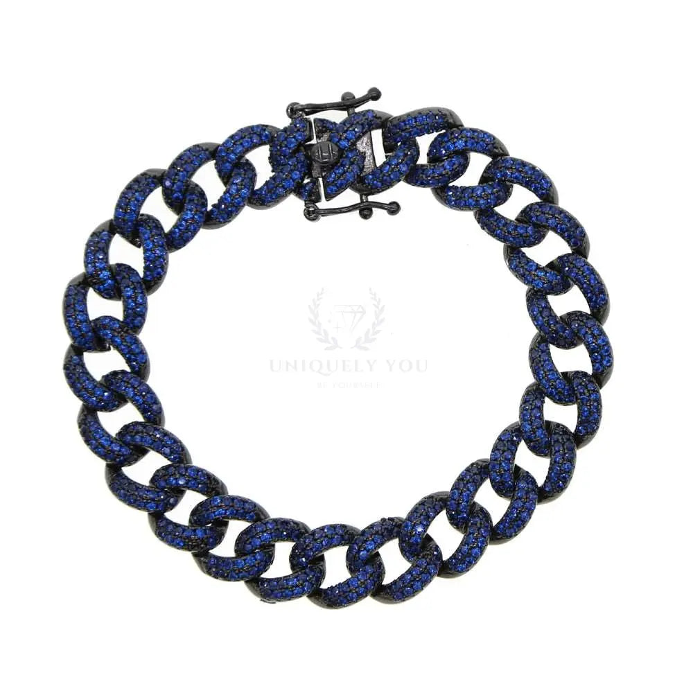 Colorful CZ Cuban Link Bracelet - Uniquely You Online