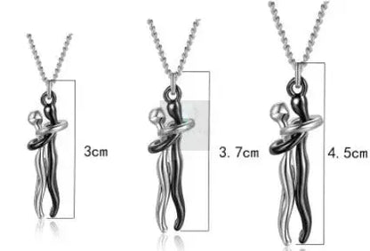 Couple Hug Pendant with Necklace (variety) - Uniquely You Online