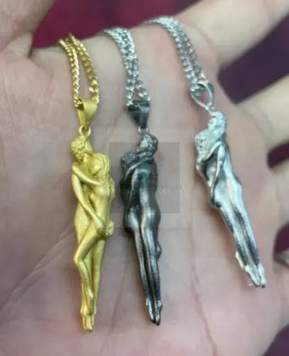 Couple Hug Pendant with Necklace (variety) - Uniquely You Online