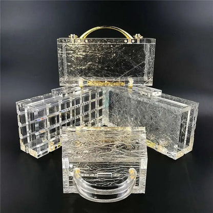 Cracked Acrylic Clutch (variety) - Uniquely You Online