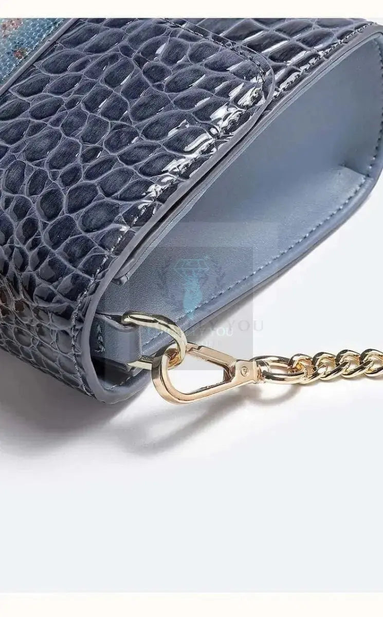 Crocodile Flower Leather Handbag - Uniquely You Online