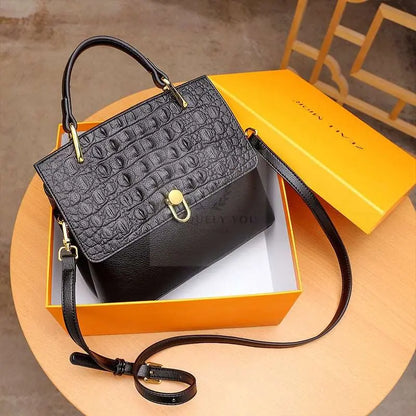 Crocodile Print Flap Bag - Uniquely You Online