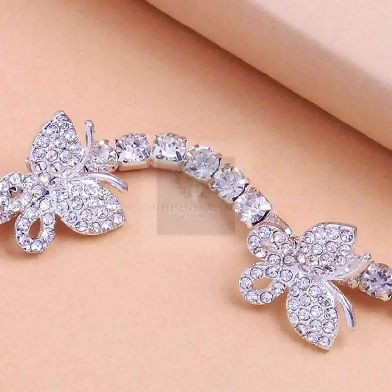 Crystal Butterfly Anklet - Uniquely You Online