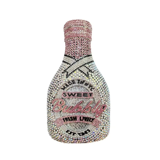 Crystal Champagne Bottle Novelty Bag  Uniquely You Online