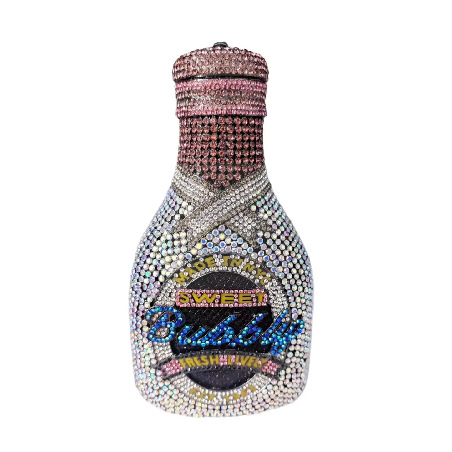 Crystal Champagne Bottle Novelty Bag  Uniquely You Online