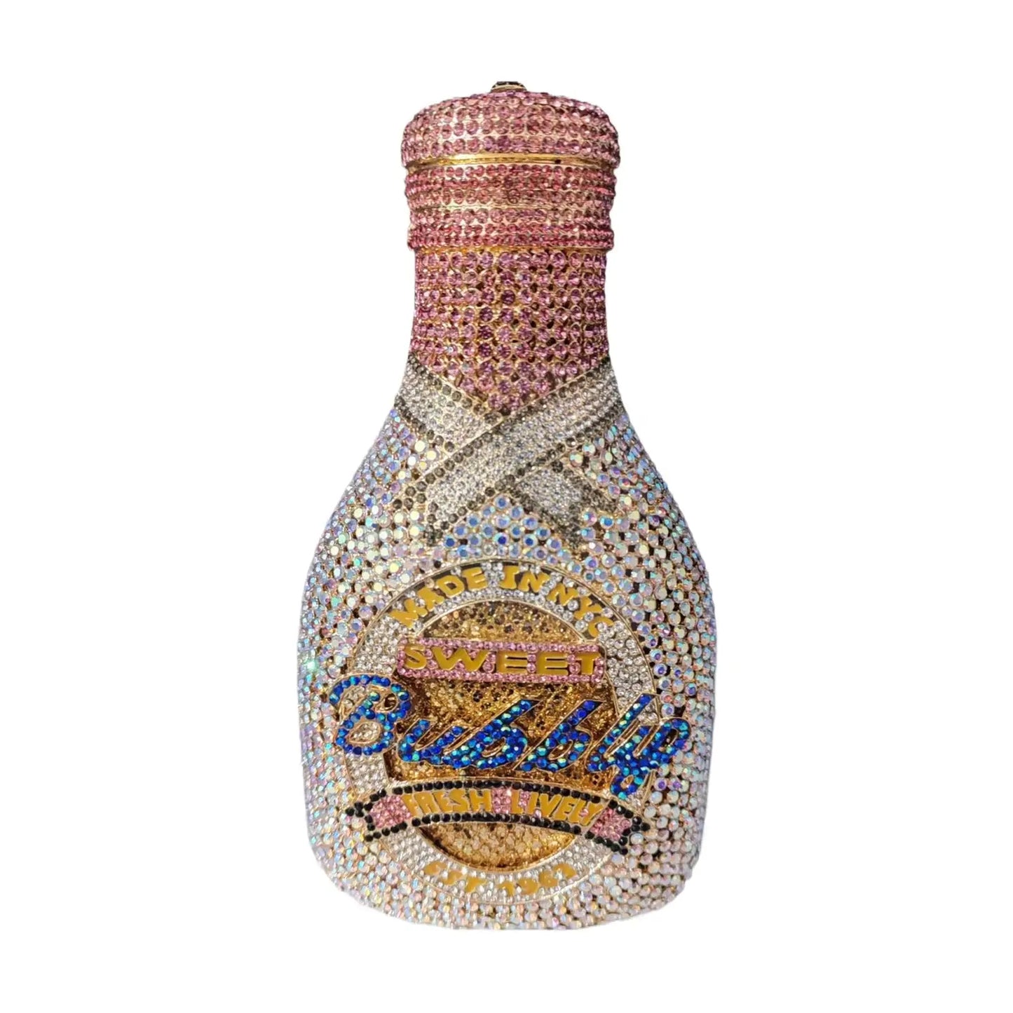 Crystal Champagne Bottle Novelty Bag  Uniquely You Online