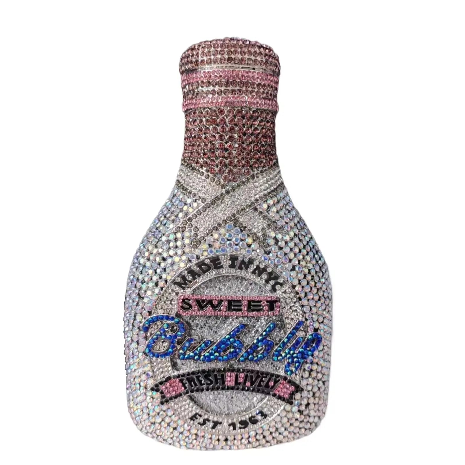 Crystal Champagne Bottle Novelty Bag  Uniquely You Online