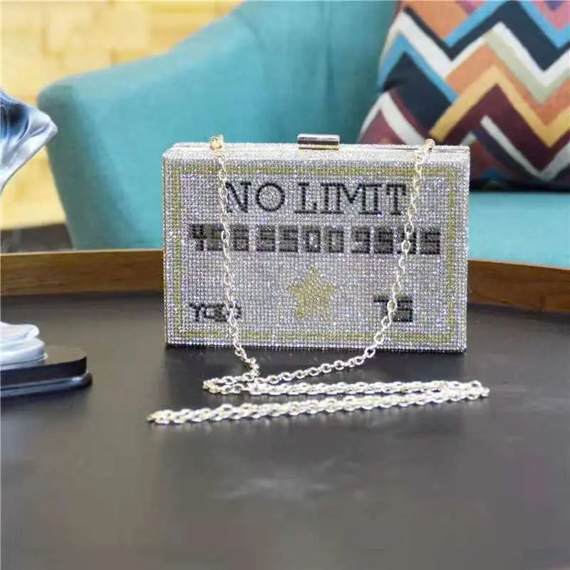 Crystal Coin and Credit Card Clutch