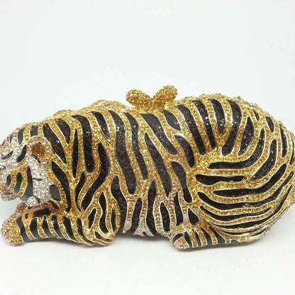 Crystal Crouching Tiger Clutch