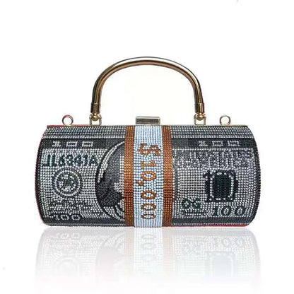 Crystal Cylinder Money Bag - Uniquely You Online