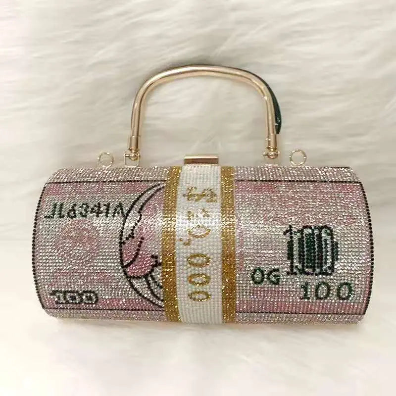 Crystal Cylinder Money Bag - Uniquely You Online