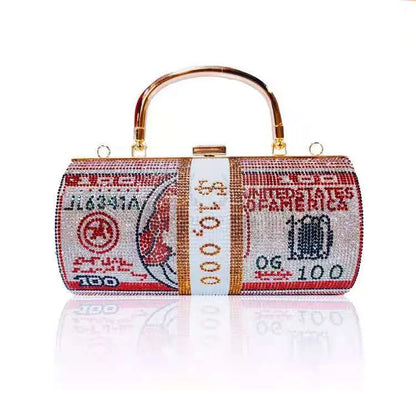 Crystal Cylinder Money Bag - Uniquely You Online