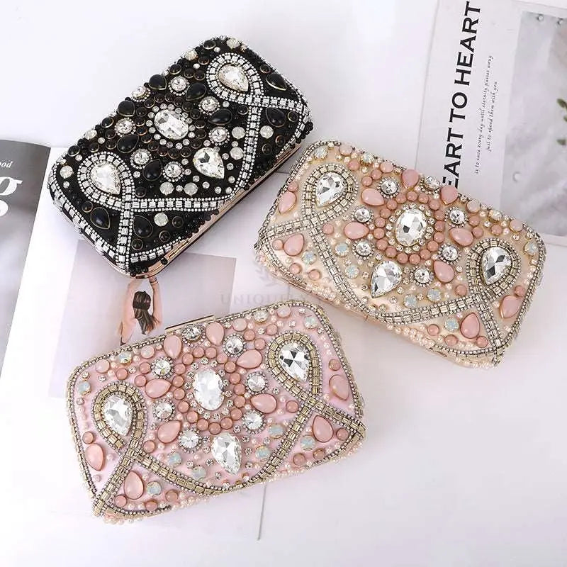 Crystal Gemstone Lux Clutch - Uniquely You Online