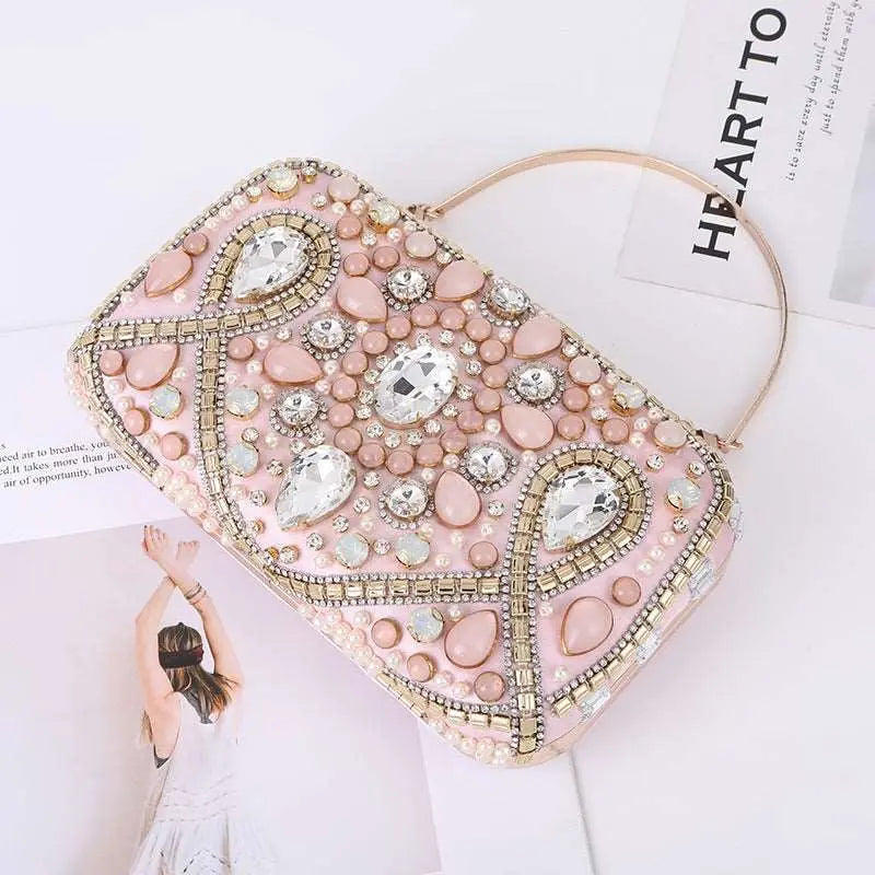 Crystal Gemstone Lux Clutch - Uniquely You Online