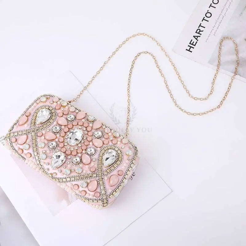 Crystal Gemstone Lux Clutch - Uniquely You Online