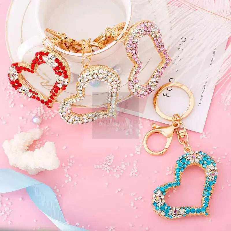 Crystal Heart Bag Charm - Uniquely You Online